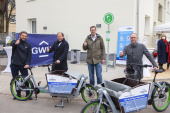 GWW nimmt weitere E-Lastenradstationen in Betrieb